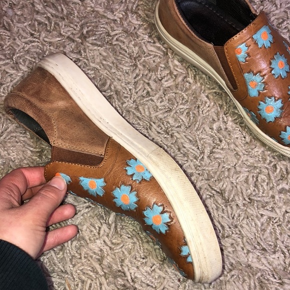 Roper floral Mane Daisies Casual Womens Casual Burnished Tan W Tooled Fl… - Picture 5 of 10